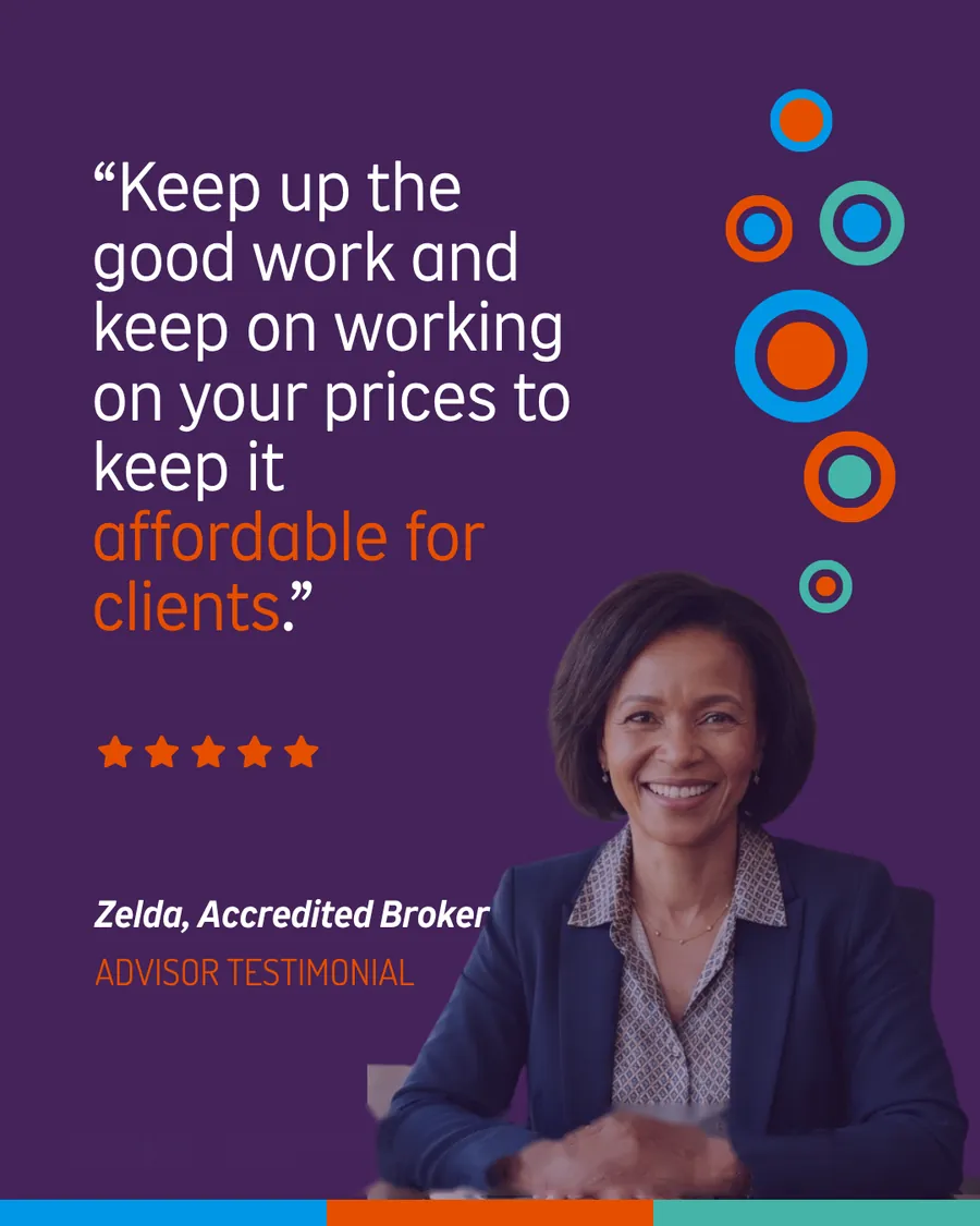 Zelda, accredited broker: keep on working on your prices to keep it affordable