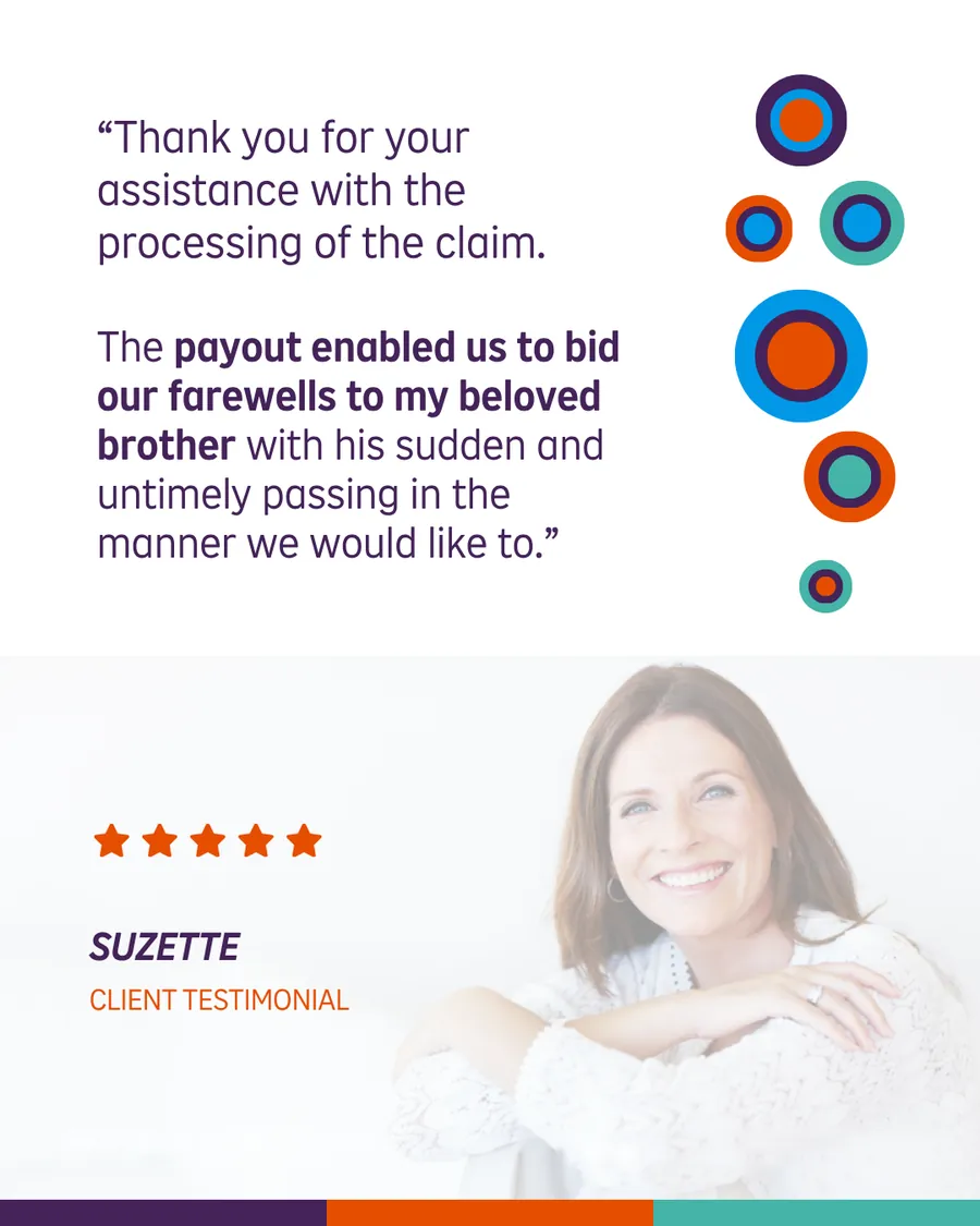 Simply customer testimonial card