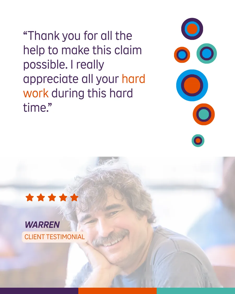 Simply customer testimonial card