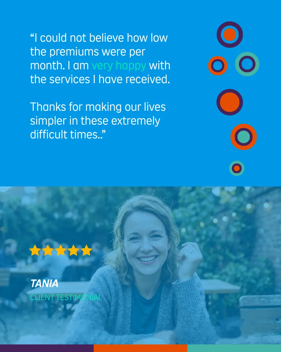 Simply customer testimonial card