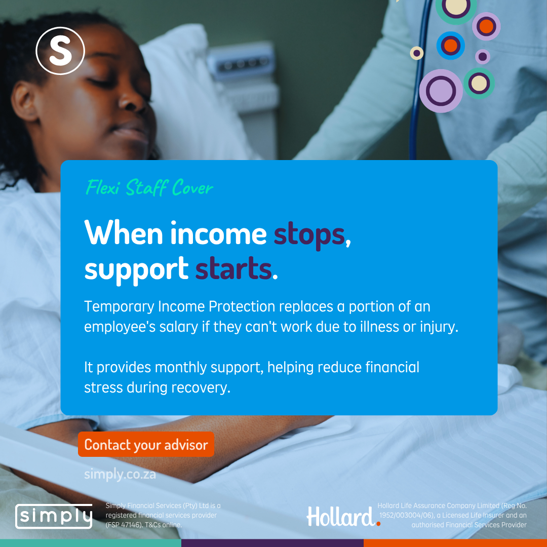When income stops, support starts