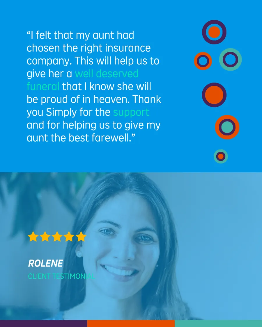 Simply customer testimonial card