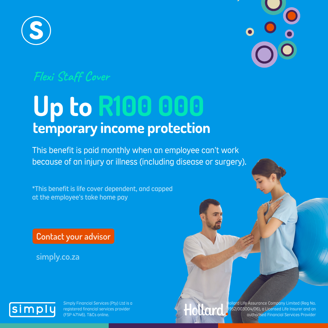 Up to R100 000 income protection